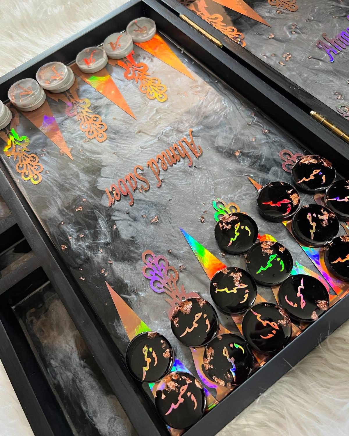 Custom Resin Board Game – Personalized with [Your Name] [Color]