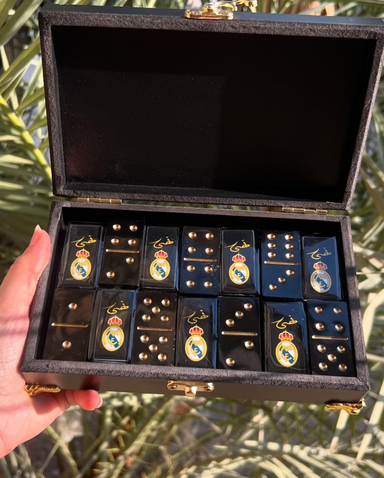 Custom Resin Domino Set – Personalized with Team Logo & Name