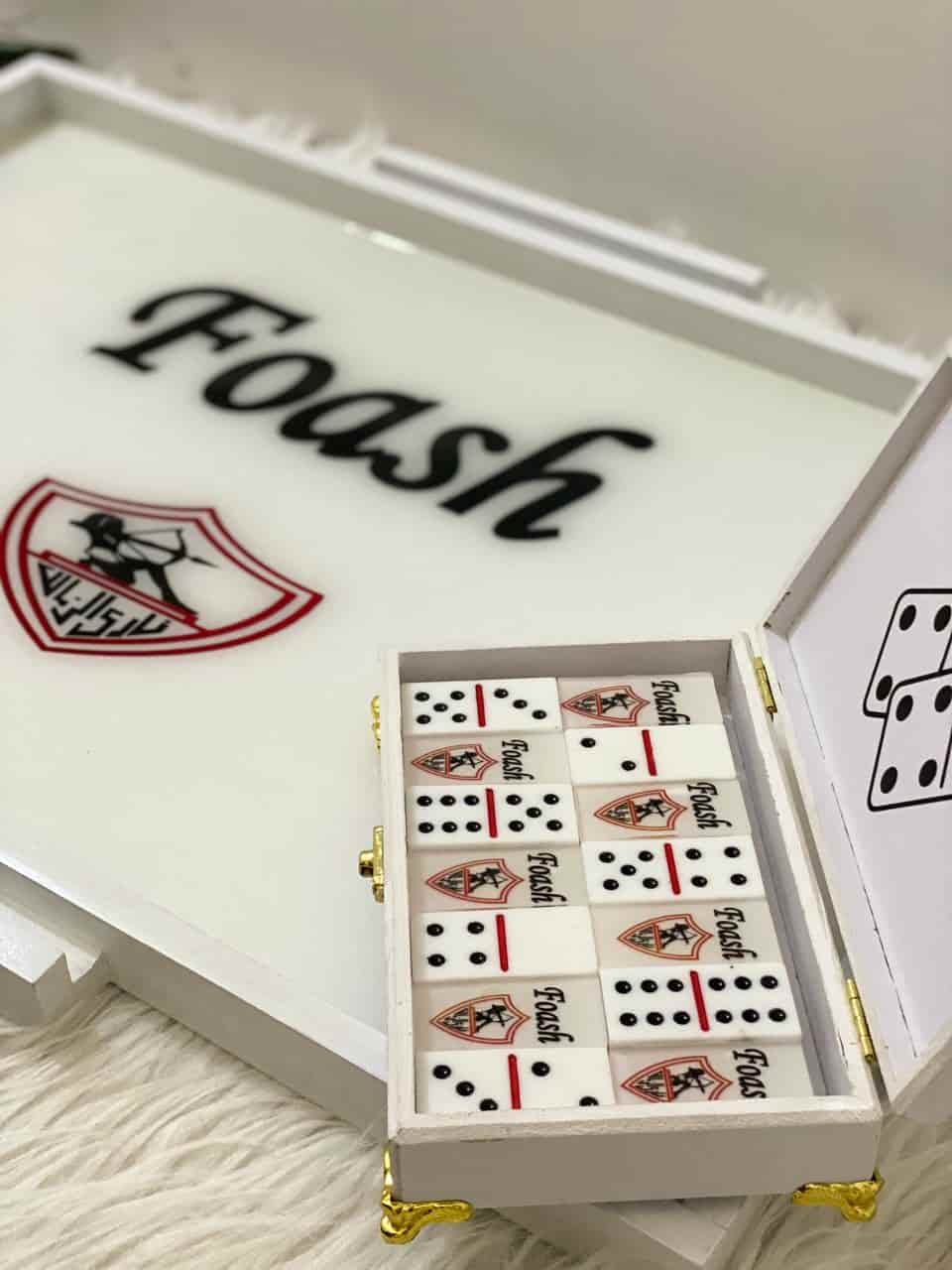 Handmade Dominoes Set with Board