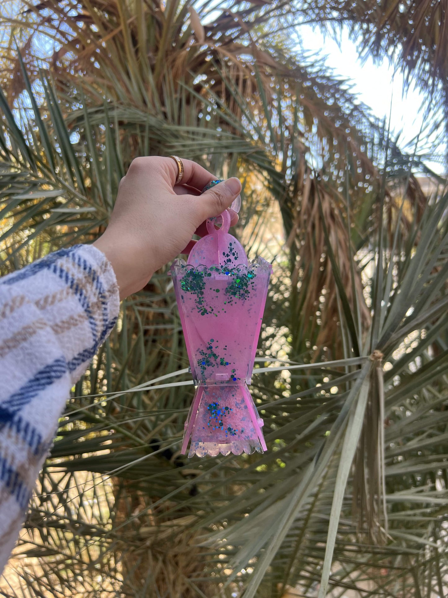 Ramadan Lantern (Fanous) – Handmade Resin, Custom Colors